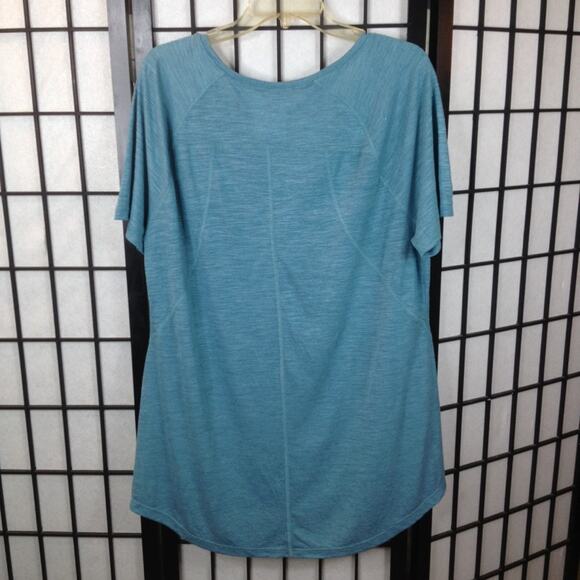 Terra & Sky Short Sleeve Blue V-Neck T-Shirt 14W - Picture 6 of 6